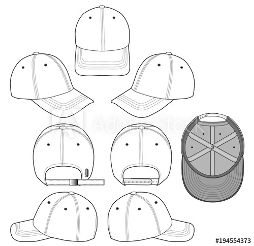 Baseball Cap Sketch at PaintingValley.com | Explore collection of ...