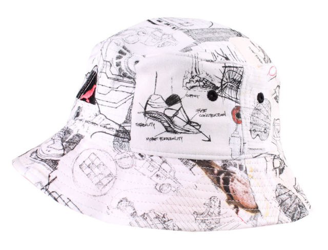 640x487 Staple Pigeon Sketch White Bucket Hat Ebay - Baseball Cap Sketch