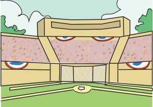 300x210 Drawing Of Baseball Field Baseball Diamond Baseball Field Clipart - Baseball Diamond Sketch