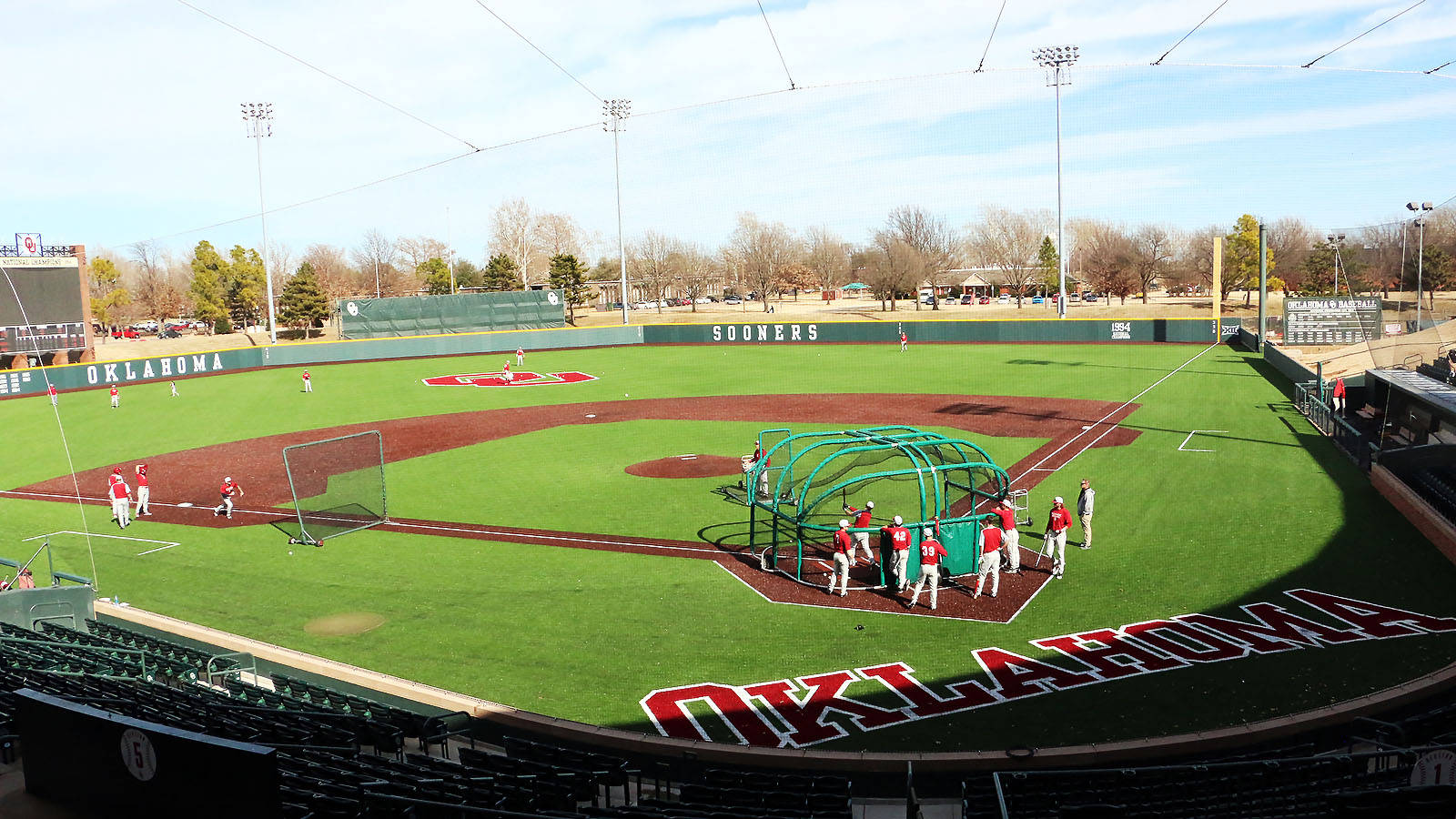1600x900 New Surface, New Season - Baseball Field Sketch