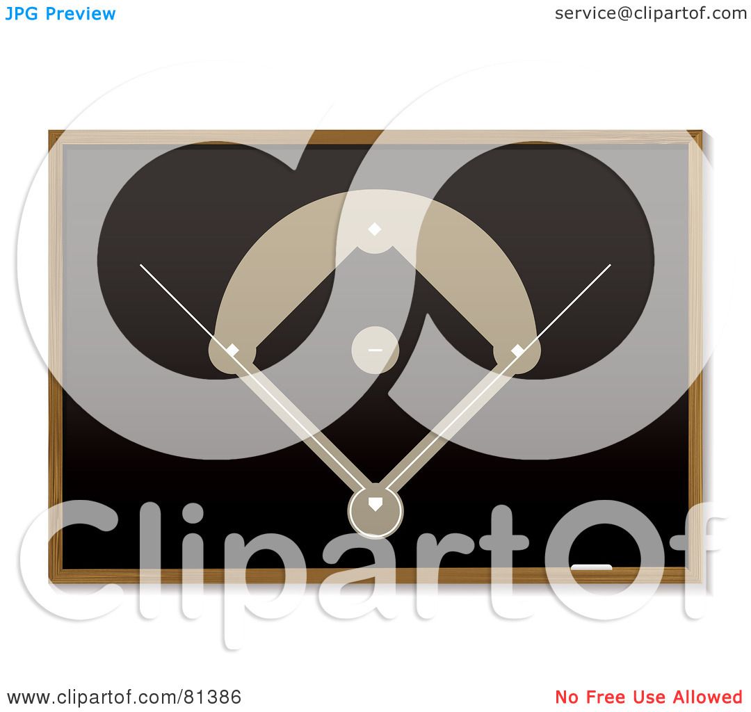 1080x1024 Royalty Free (Rf) Clipart Illustration Of A Baseball Field Sketch - Baseball Field Sketch