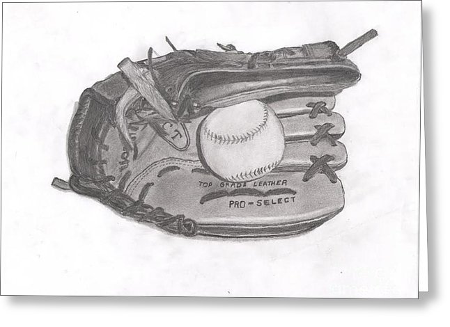 646x470 Baseball Glove Drawing By R S - Baseball Glove Sketch