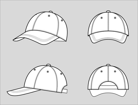 Baseball Hat Sketch at PaintingValley.com | Explore collection of ...