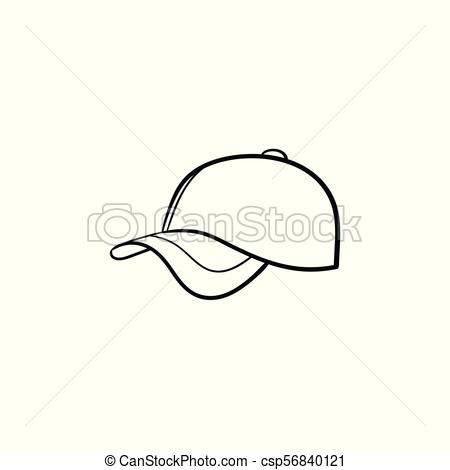 Baseball Hat Sketch at PaintingValley.com | Explore collection of ...