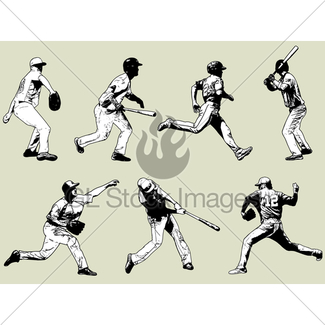 325x325 Baseball Pitcher, Sketch Illustration Gl Stock Images - Baseball Pitcher Sketch
