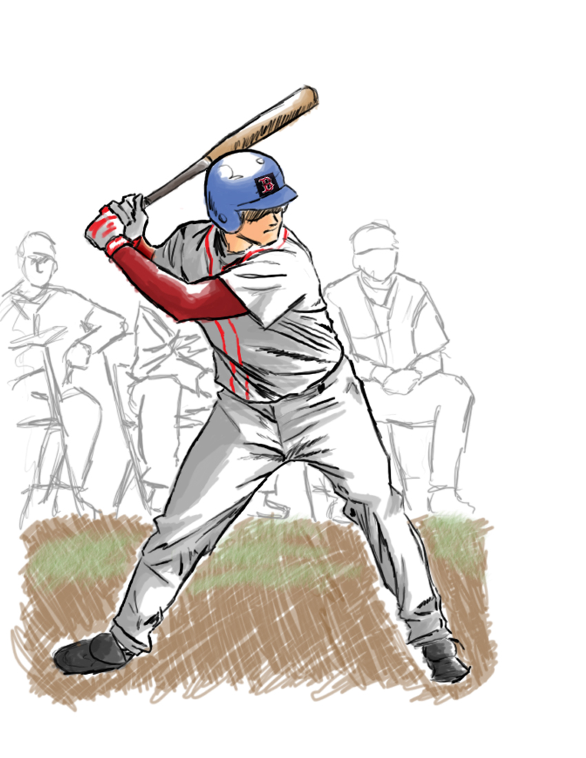 850x1100 Baseball Sketch By Wosuko San - Baseball Sketch
