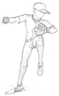 197x320 Character Design Baseball Sketches - Baseball Sketch