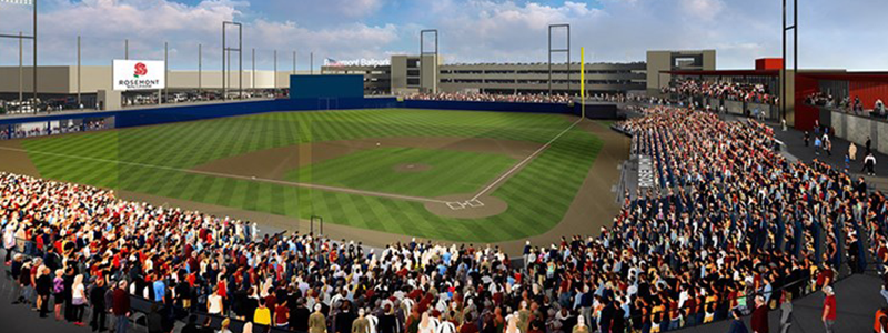 800x300 Few Things Minor About New Rosemont Baseball Franchise - Baseball Stadium Sketch
