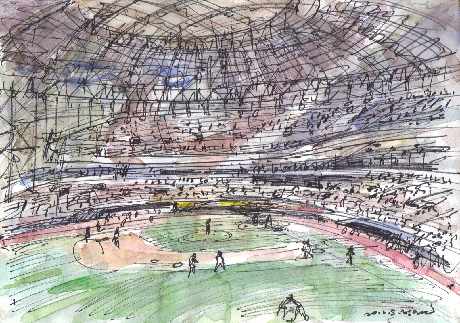 Baseball Stadium Sketch at Explore collection of