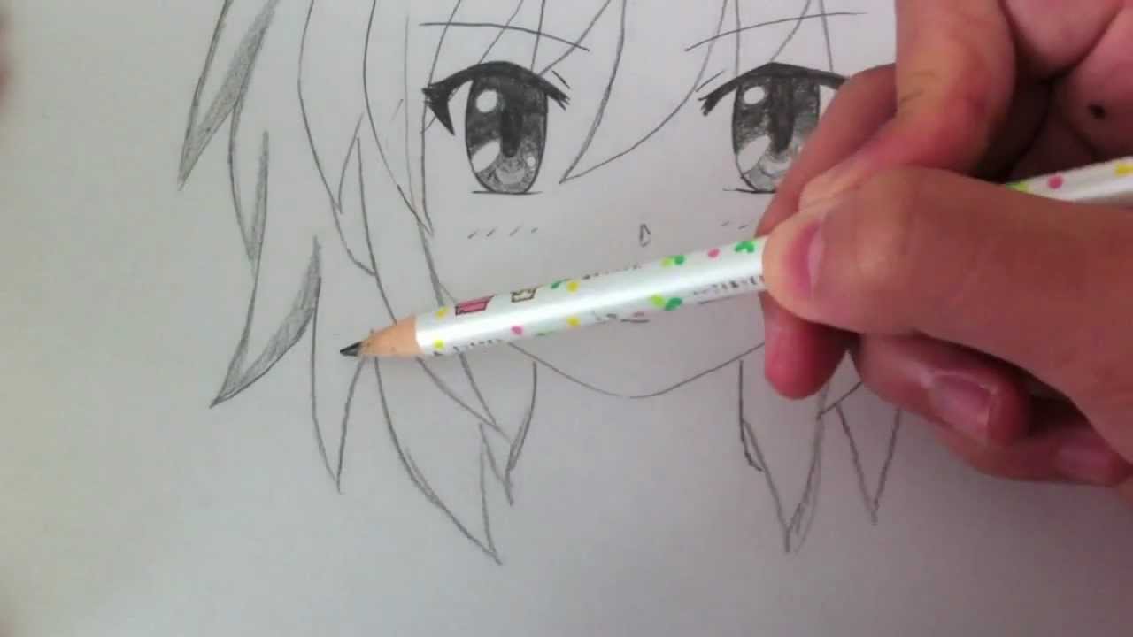 1280x720 Drawing A Basic Manga Girl - Basic Anime Sketch