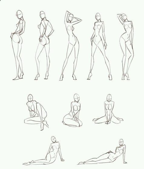 476x560 Pin By Fernanda Regina On Drawing - Basic Body Sketch