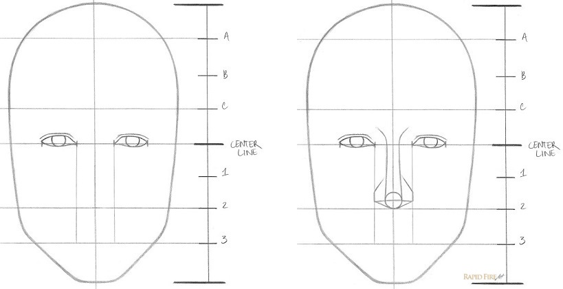 819x420 Learn How To Draw A Face In 8 Easy Steps Beginners Rapidfireart - Basic Face Sketch
