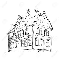 225x225 Dibujos Chicago Detailed House Drawing Pictures - Basic House Sketch