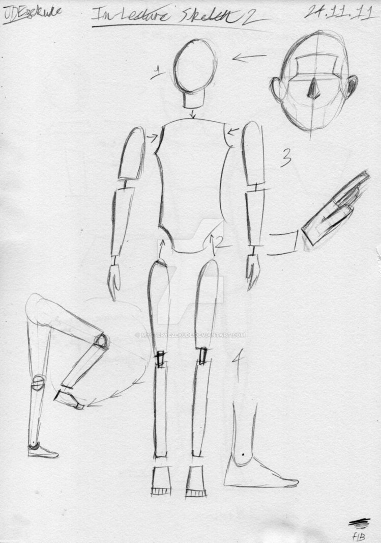 749x1066 Basic Human Shapes Sketch By Mysteryezekude - Basic Human Sketch