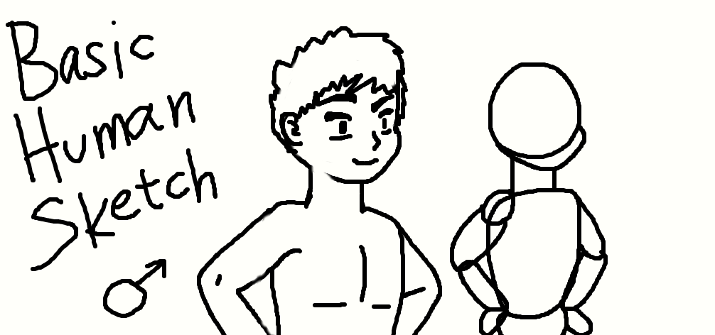 1006x472 Basic Human Sketch By Zorathetwilightdrake - Basic Human Sketch
