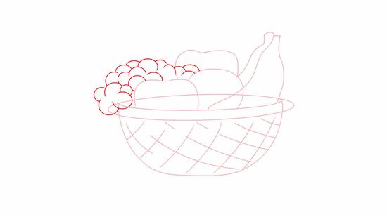 550x309 How To Draw A Basket Of Fruit 8 Steps (With Pictures) - Basket Sketch