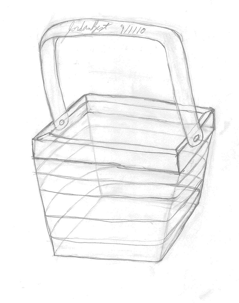 795x1006 Basket Sketch By Jebest - Basket Sketch
