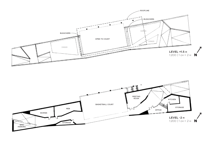 896x618 Halmtorvet Basketball Court Michael Tyznik - Basketball Court Sketch