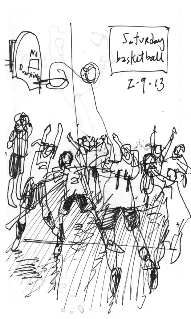 620x1034 Little, Fast And Furious On The Basketball Court The Seattle - Basketball Court Sketch