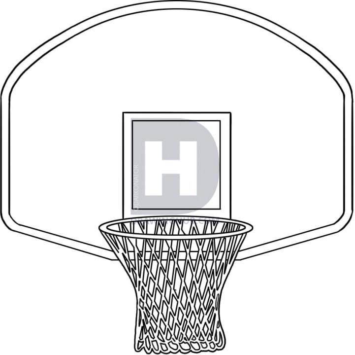 721x720 How To Draw A Basketball Colbro.co - Basketball Goal Sketch