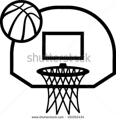 450x463 Gallery For Gt Basketball Net Vector Work Ideas - Basketball Hoop Sketch