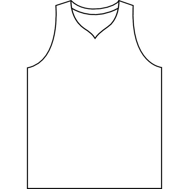 660x660 Basketball Jersey Template Printable - Basketball Jersey Sketch
