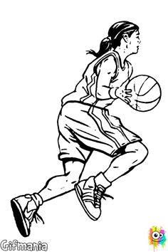 236x354 Basketball Sketch ) Parties Basketball - Basketball Player Sketch