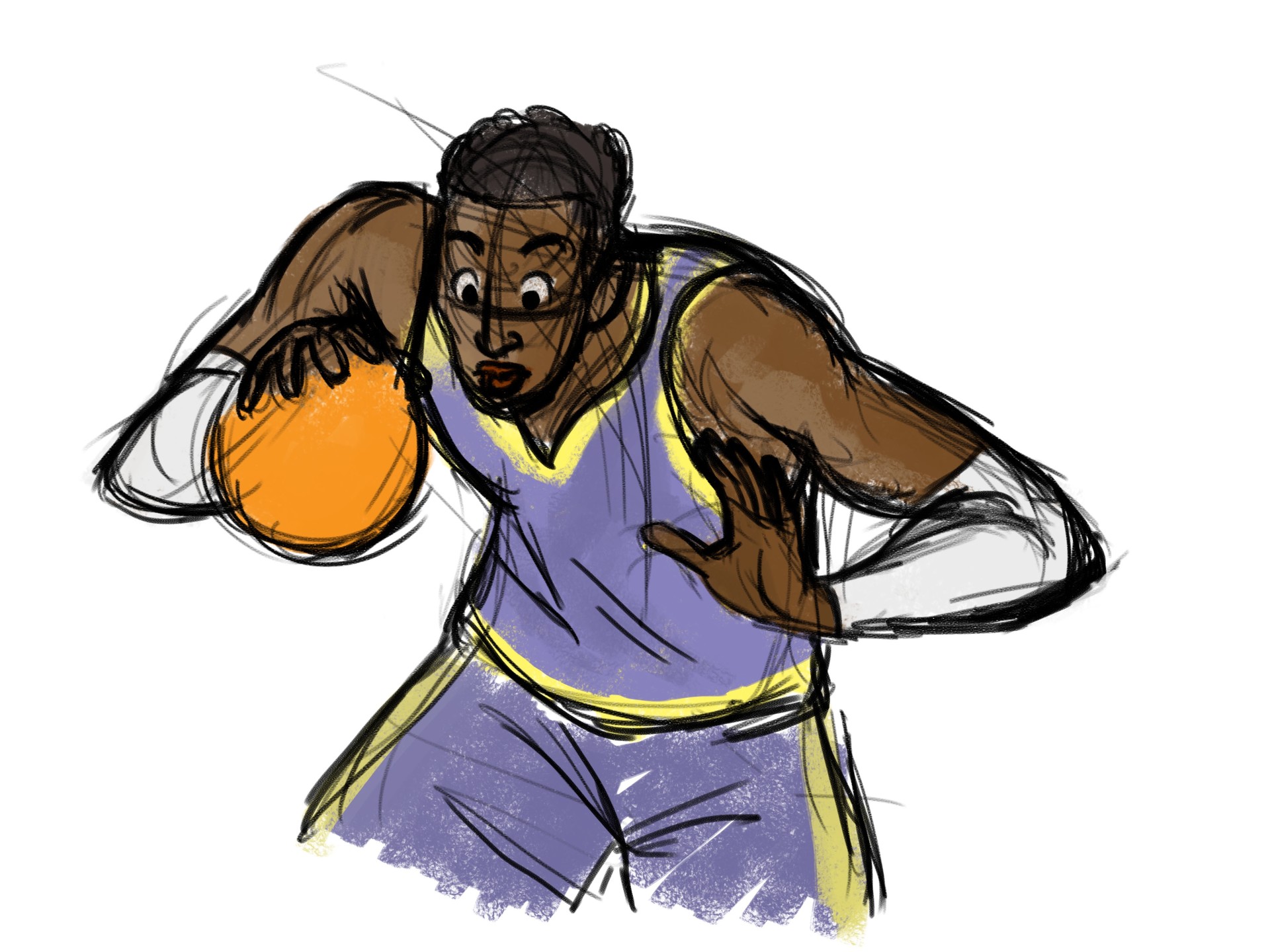 Basketball Player Sketch at Explore collection of