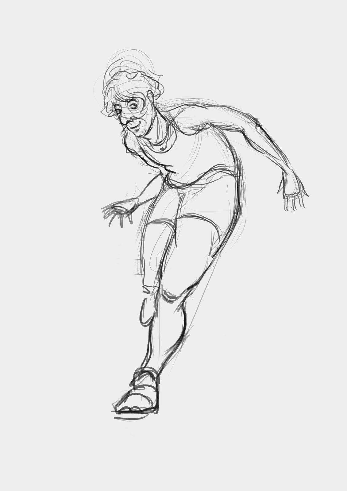 1131x1600 Art Blog Of Robin.c Basketball Player Sketch - Basketball Player Sketch