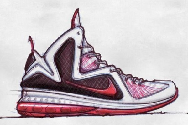 Basketball Shoes Sketch at PaintingValley.com | Explore collection of ...