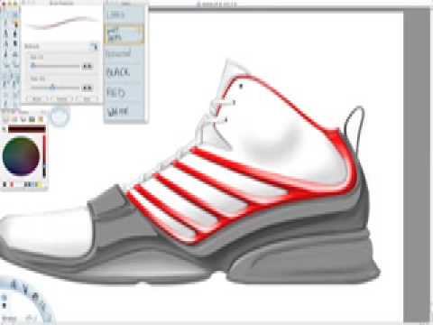 480x360 Rendering A Basketball Shoe (Teaser) - Basketball Shoes Sketch