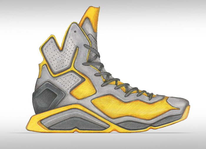 700x509 These Footwear Sketches Are Ahead Of The Game - Basketball Shoes Sketch