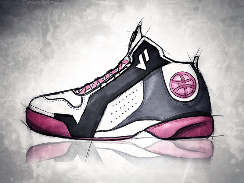 800x600 Basketball Shoe Sketch By Jivaldi - Basketball Shoes Sketch