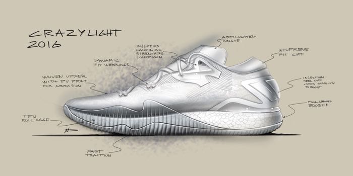 700x350 Adidas Unveils Crazylight 2016 The Ultimate Low Top Basketball - Basketball Shoes Sketch