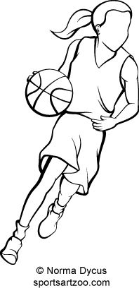 198x415 Basketball Sketch ) Parties Basketball - Basketball Sketch Images