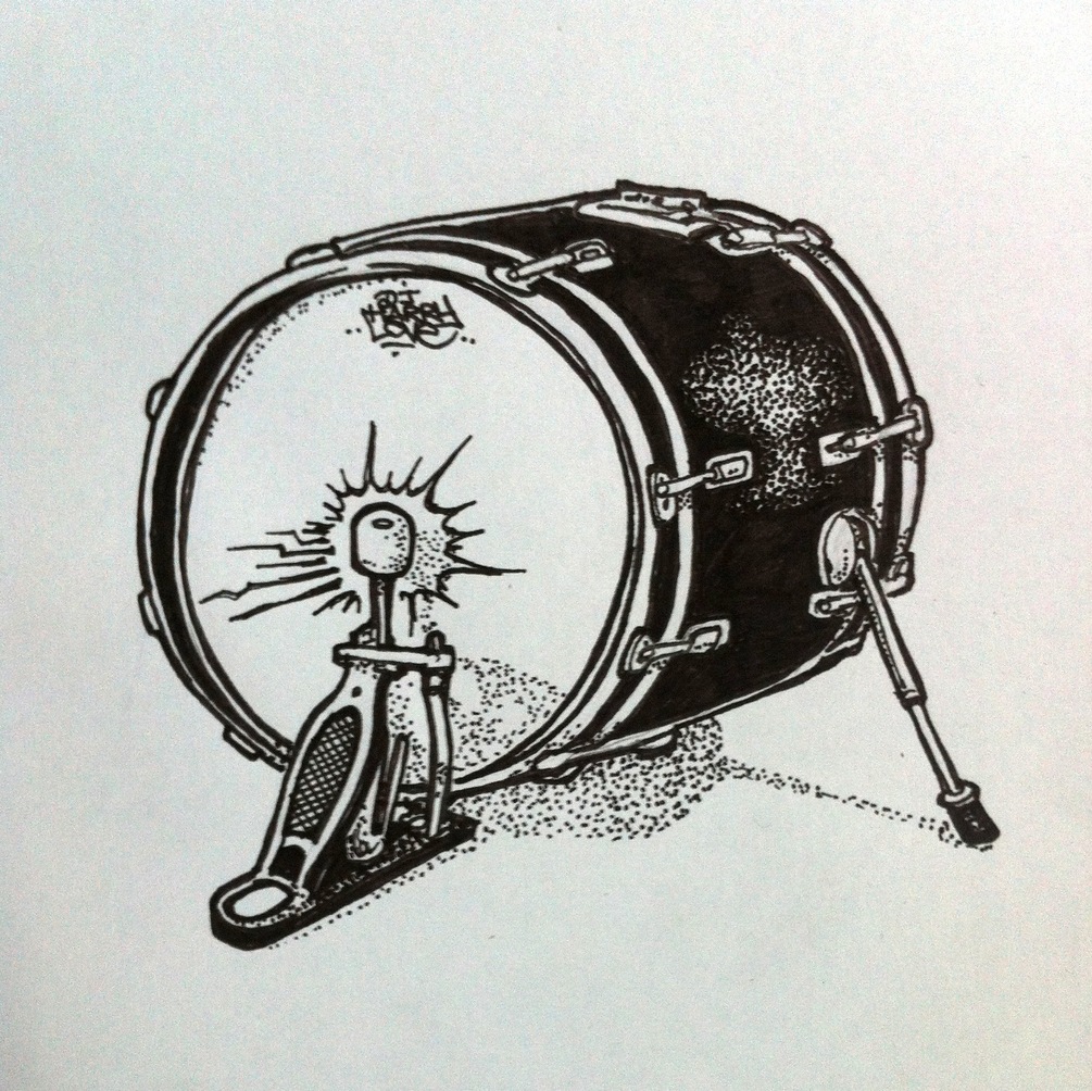 1005x1004 Harry Love - Bass Drum Sketch