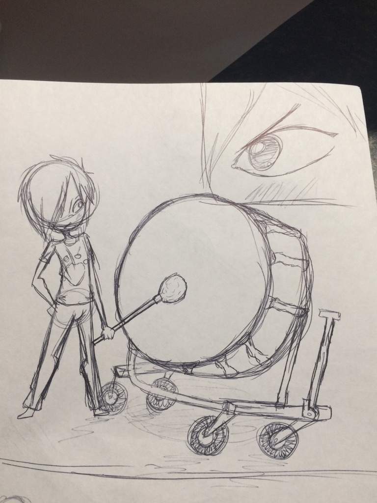 768x1024 Bass Drum Boi Sketch Yuri On Ice Amino - Bass Drum Sketch