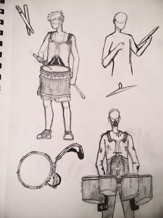 320x427 Drum Drawings On Paigeeworld. Pictures Of Drum - Bass Drum Sketch
