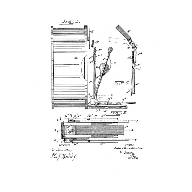 630x630 Bass Drum Vintage Patent Hand Drawing - Bass Drum Sketch