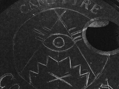 400x300 Campfire Conspiracy Bass Drum Sketch By Jeff Finley - Bass Drum Sketch
