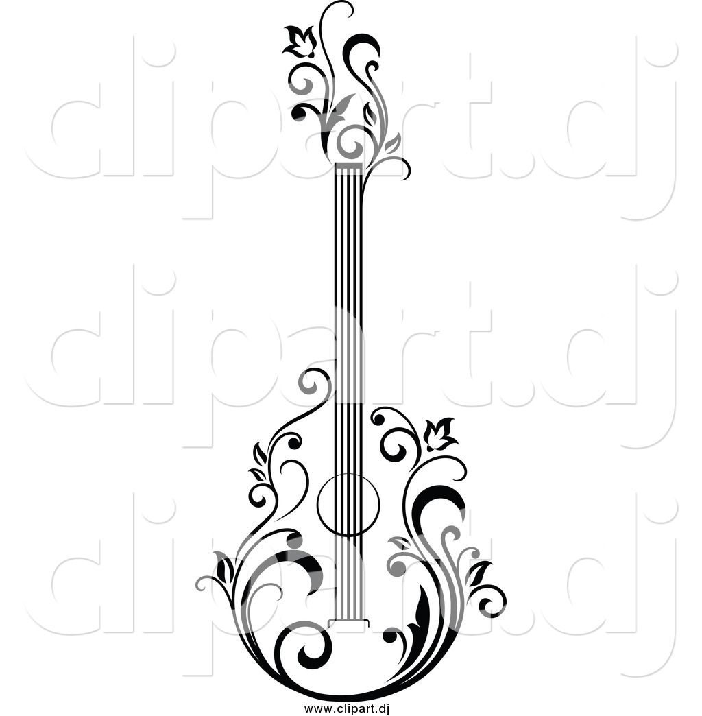 1024x1044 Dj Clipart Sketches - Bass Guitar Sketch