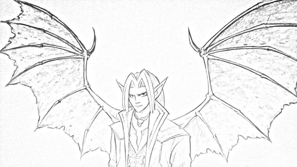 1024x576 Manga Project Angel Deamon Boy Black Bat Wings 1 By Miriam77cissy - Bat Wing Sketch