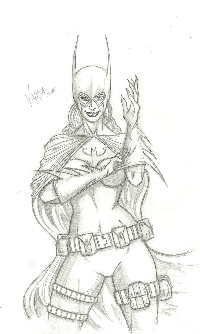 692x1153 Batgirl Sketch By Rv1994 - Batgirl Sketch