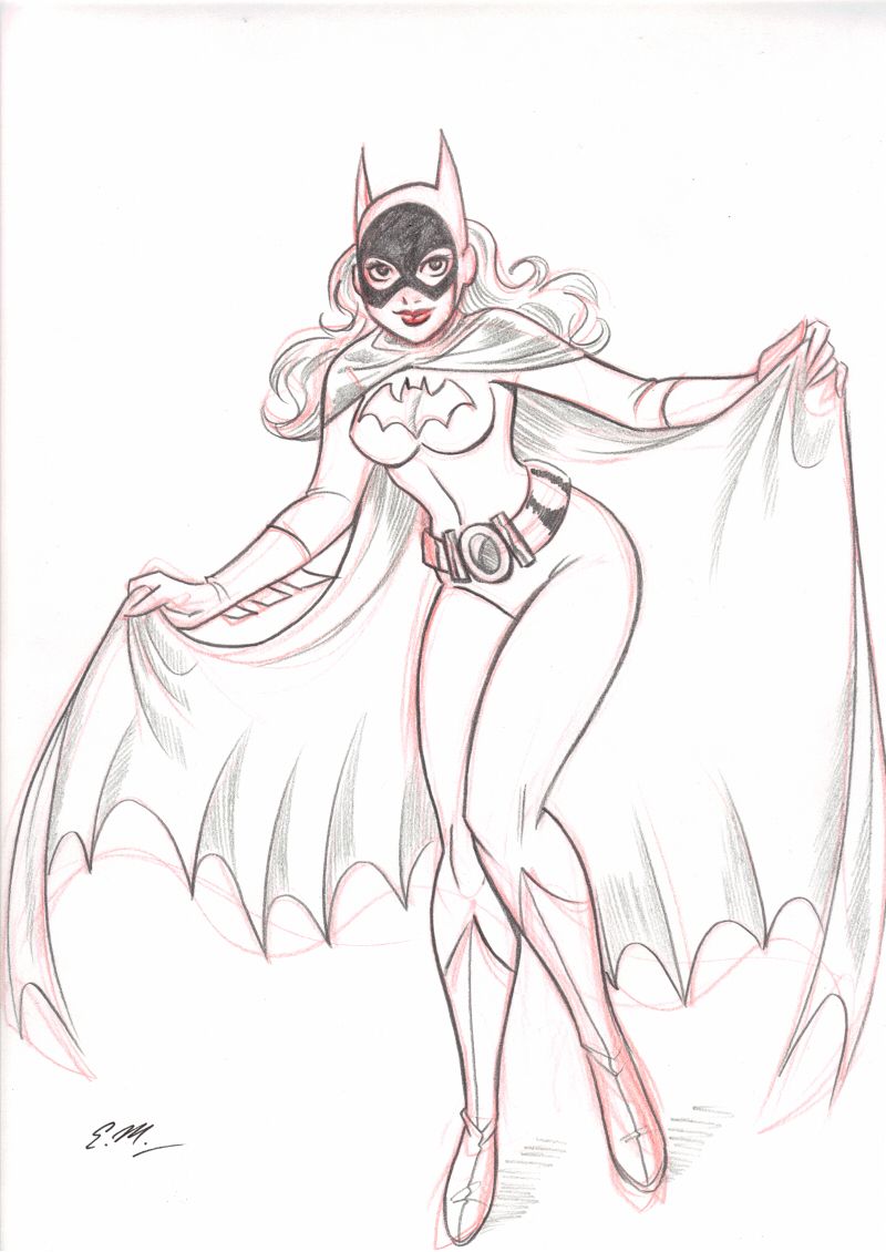 800x1130 Batgirl Sketch By Em Scribbles Dc Comics Batgirl - Batgirl Sketch