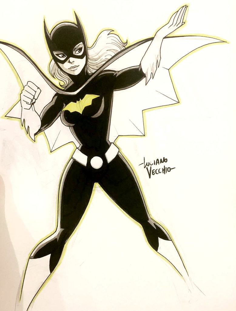 778x1027 Batgirl Sketch Commission By Lucianovecchio - Batgirl Sketch