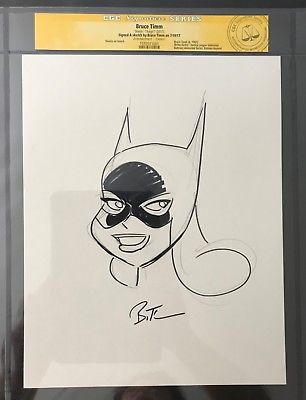 306x400 Bruce Timm Original Art Batgirl Sketch Cgc Ss Signed Batman Joker - Batgirl Sketch