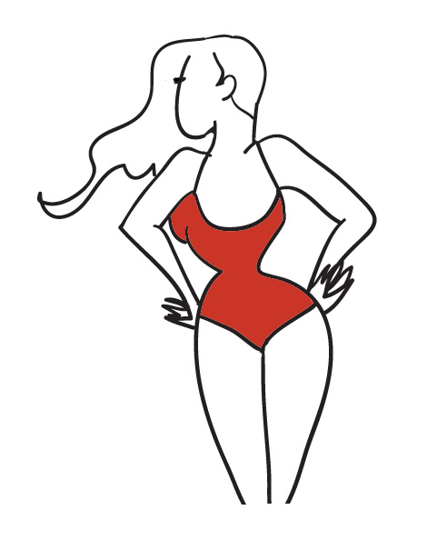 492x594 Sketch A Day 002 - Bathing Suit Sketches