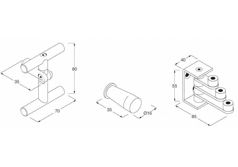 1000x700 Minimal Boffi Bathrobe Hook - Bathrobe Sketch