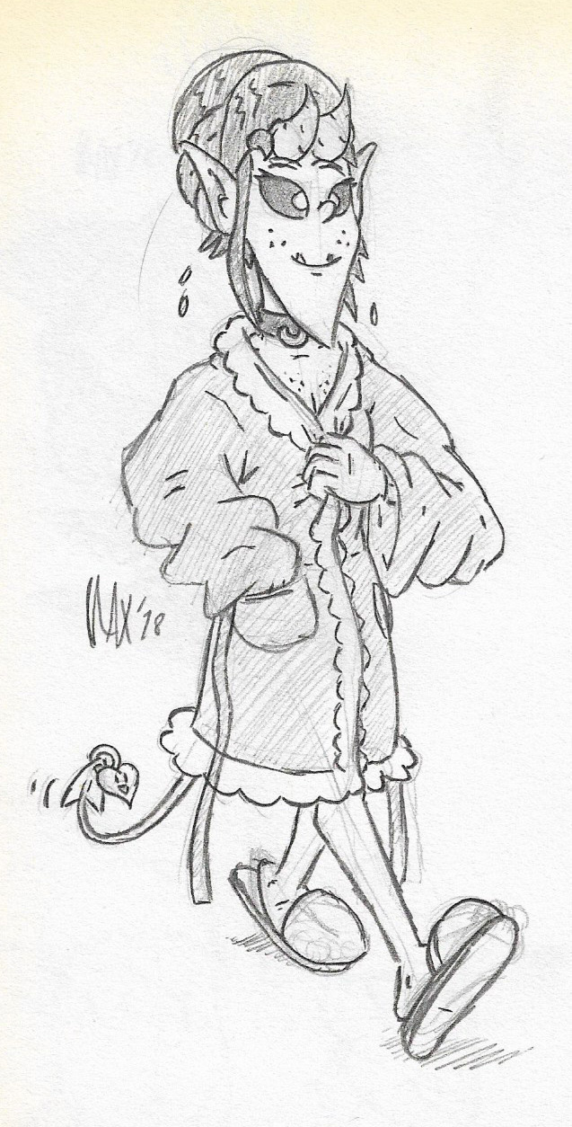 637x1254 Sketch - Bathrobe Sketch