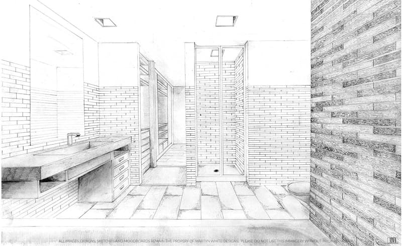 800x491 Martyn White Designs Bathroom Sketch Drummonds - Bathroom Sketch